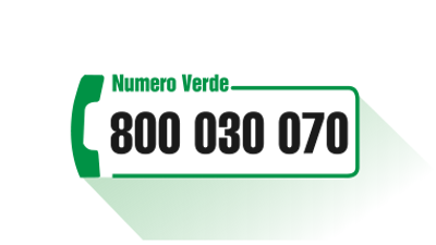 Immagine con numero verde 800 030 070